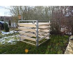 Elmato 14858 Komposter Holz Metall, 100cm x 100 cm- 1000 lt