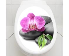 Wandkings WC Sticker Orchidee Deckel Aufkleber 30 x 40 cm