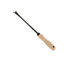 4betterdays.com NATURlich leben! Unkrautstecher mit Eschenholzstiel - aus Qualitätsstahl - Stiellänge: 14 cm, Gewicht: 200 g - Handgeschmiedet in Deutschland