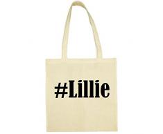 Tasche#LillieGröße38x42FarbeNaturDruckSchwarz