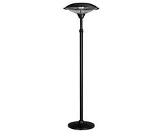 Enders Elektro-Standstrahler Barcelona Black 4924 2 Leistungsstufen, teleskopierbar, Standheizer, Elektroheizer, Infrarotstrahler, Schutzart IP 34, Kippsicherung, schwarz