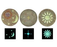 Benelando® Fluoreszierende Trittsteine in 3 Motiven (Alle Motive)