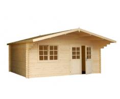 Palmako Blockbohlenhaus Britta 14,6 40 mm natur