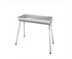 YBZS Klappbarer Picknickgrill,Edelstahl Material/Holzkohlegrill/Portable Klapp-Grill/Picknick Im Freien Camping-Party-Tool/Geeignet Für 5-8 Personen