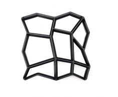 ieenay DIY Betonform Schalungsform Gießform Plastikformen für Beton, Pflastersteine, Terrassenplatten，Trittplatten und Gehwegplatten für Garten, E