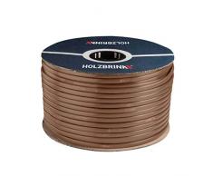 HOLZBRINK Tropfschlauch 5/8 16mm zur Bewässerung Perlschlauch selbstreinigend, für jedes Gefälle, Profi, 50m, HTS01-P