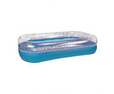 Bavaria Home Style Collection Aufstellpool Pool Planschbecken Kinderpool Kinderplanschbecken mit Glitzer für Kind-er Terrasse Balkon Garten Größe ca. 211 cm