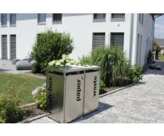 Unbekannt metz trashbox double Mülltonnenbox Aufbewahrungsschuppen aus Edelstahl