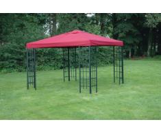 Universal Ersatzdach Metallpavillon 3x3 bordeaux extra schwere Qualität 230 g/m2 wasserabweisend