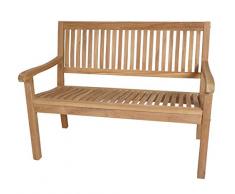 KMH®, Teak 2-sitzer Gartenbank Lea 120 cm (#102146)