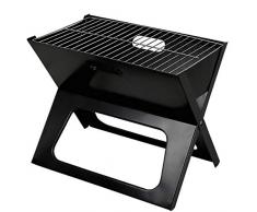 RXRENXIA Tragbarer Grill-Notebook Faltgrill, Portable Picknick-Grill mit Chrome Plated Cooking Grid Outdoor Grill Falten X-Type Stove für Gartengrill, Picknick, Outdoor Camping