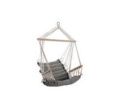 ASS Design Hängesessel Stoffsessel Schwebesessel Hängekorb Maly mit extrem gemütlichem 6cm dicken Sitzkissen und Armlehnen ohne Hängesesselgestell