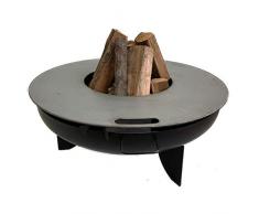 A. Weyck Tools Feuerplatte Grillplatte für Feuerschale 85cm, 40cm Innen Loch Plancha Grill BBQ