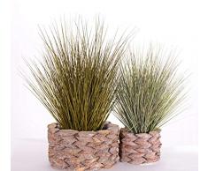 PARC Network - Kunstgras Rutenhirse, grün, 60cm - Kunst fontänengras - künstliches Gras - deko rutenhirse - deko Gras - kunstpflanze grasbüschel