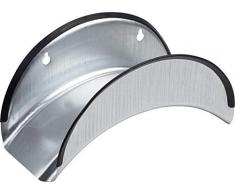 Meister Schlauchhalter - Aus verzinktem Stahl - Mit Kantenschutz - Geeignet für 25 m Schlauch (1/2 Zoll) / Wandschlauchhalter / Aufhängemöglichkeit für Gartenschlauch / Schlauchhalterung / 9926050