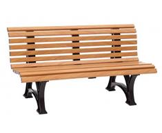 Blome Helgoland Gartenbank aus Kunststoff 3-Sitzer in Holzoptik 150 cm