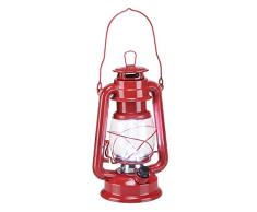 Sturmlaterne Laterne Campinglaterne aus Metall mit LED Beleuchtung dimmbar 70030