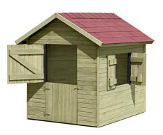 Spielhaus Marie 1,5 x 1,2 m x 1,60 Gartenhaus aus Holz TÜV