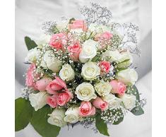 Ambiente Serviette Motiv : Wedding Bouquet - Brautstrauß Blumen Hochzeit - 20 Servietten pro Packung, 33x33 cm