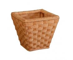 Papierkorb / Blumenübertopf aus Rattan in der Farbe Terracotta - Versandkostenfrei in DE