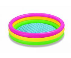 Intex Babypool Sunset Glow, 3-Ring, Mehrfarbig, Ø 147 x 33 cm