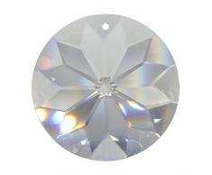 4 Stück Kristall Sonne ø 45mm Hoch Brillant Regenbogenkristall Feng Shui Fenster-Deko Facettenreich Sonnenfänger Suncatcher