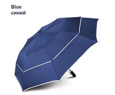 WYJ Regenschirm Double Wind Resistant Business Großschirm Herren Regen Damen Geschenk Großschirme Halbautomatisch