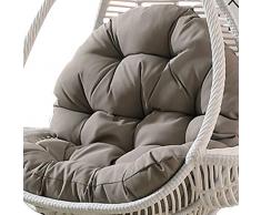 Ploufer Schaukel Hängekorb Sitz verdicken Hängesessel Pad Hängesessel Kissen rutschfeste weiche Schaukel Stuhl Kissen verdicken Hängeei Hängesessel Pads, Kissen 90x120cm(Enthält Keine Stühle)