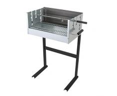 ACTIVA Grill Grillwagen Holzkohlegrill Grill Barbecue Edelstahl Holzkohle Grillwagen Edelstahlgrill Holzkohle Edelstahl Grill Griller groß Kohle Grillwagen Kleiner Grill Barbecue Grill