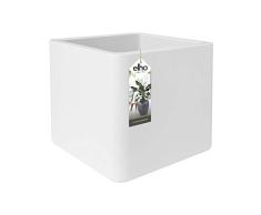 Elho Pure Soft Brick Wheels 50 - Übertopf - Weiss - Drinnen & Draußen - L 49 x W 49 x H 49 cm