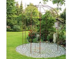 BURI Rosenpavillon Metall 270 Höhe Rankhilfe Gartenpavillon Rankgitter Rosenbogen