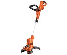 Black+Decker Elektro-Rasentrimmer (550 W, 30 cm Schnittbreite, E-Drive mit Zahnradantrieb, Autoselect-Technologie Einzelfaden 9 m, ᴓ 1,6 mm, automatische Fadenverlängerung) ST5530
