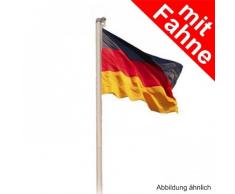 Fahnenmast Fahnenstange Flaggenmast Alu 6,20m DE Fahne