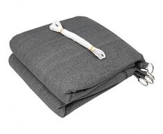 WOLTU Sonnensegel Quadrat 2x2m Grau atmungsaktiv Sonnenschutz HDPE Windschutz mit UV Schutz für Garten Terrasse Camping