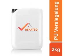 BEKATEQ 1K PU Versiegelung 2kg farblos, BK-635PU für Beton, Holz, Fliesen, Steinteppich aussen innen Bodenbeschichtung