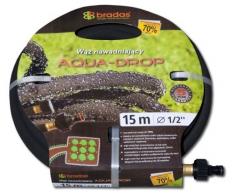 Bradas WAD1/2075 Tropfschlauch Aqua-Drop 1/2 Zoll, 7,5 m Perlschlauch/Gartenschlauch, schwarz, 30 x 30 x 5 cm