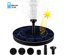 MVPower Solar Springbrunnen, Teichpumpe, Solarpumpe für Vogelbad, Fischer-Behälter usw, 2.5w, 200L/H