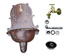 Graf von Gerlitzen Bassena Wandbrunnen Wand Jugendstil Brunnen Blumenampel Zapfstelle Serie Antik Prunkbrunnen FOU-3RU