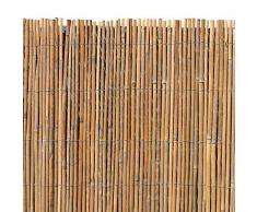 ESTEXO Bambusmatte - Sichtschutzzaun, Gartenzaun, Natur, Bambus, Zaun, Sichtschutz, Windschutz (1,20m x 5,00m)