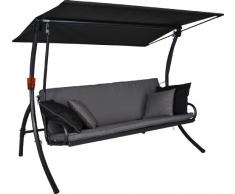 Angerer 441000/136/21 Elegance Style Hollywoodschaukel Style, Grau, 3-Sitzer