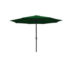 wolketon Sonnenschirm Ø300cm Alu Marktschirm Gartenschirm mit Kurbel Terrassenschirm UV Schutz 30+ Strandschirm Kurbelschirm