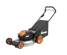 Worx WG751E Akku-Rasenmäher – Profi Rasenmäher mit Mulchfunktion & PowerShare Akku – Rasenmähen ohne Kabel – Ideal für Gärten bis 500 qm