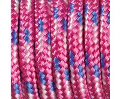 efco Farbe Mix Paracord Seil, Polyester Blend, Fuchsia/Weiß/Blau, 2 mm x 4 m