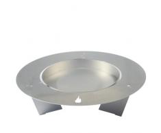 Radius 75 cm Edelstahl Fireplate Feuerstelle - Grill nachrüstbar - 531 e