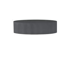 PLANESIUM Premium Sonneninsel RUND Liegeinsel Hülle Abdeckung Schutzhülle Abdeckplane Polyrattan wasserdicht atmungsaktiv Sonnenliege Gartenliege 575g/lfm (180cm Breite x 85cm Höhe, Anthrazit)