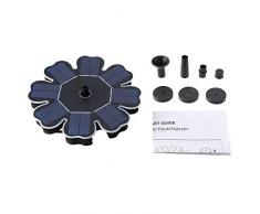 szkn Mini 1,6 W solarbetriebener Wasserbrunnen für den Außenbereich, Garten, Pool, Teichdekoration, schwimmender Brunnen One Modell 0816