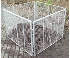 Baumarktplus Komposter Feuerverzinkt Metallkomposter aus Streckmetall Gartenkomposter Kompostbehälter 100x100x80 cm