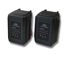 vhbw 2x Akku passend für Gardena Turbotrimmer AccuCut 400 Li & AccuCut 450 Li, 8840, 8841 ersetzt 8835, 8835-20, 8839, 8839-20 (Li-Ion, 3000mAh, 18V)