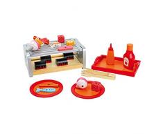 Small Foot 5858 Tisch-Grill Tablett aus Holz