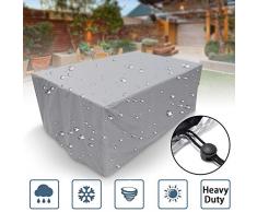 Gartenmöbel abdeckung, polyestergewebe wasserdichte schutzhülle, für terrasse tisch und stühle, anti-uv gartentisch abdeckungen(150 X 150 X 75cm)